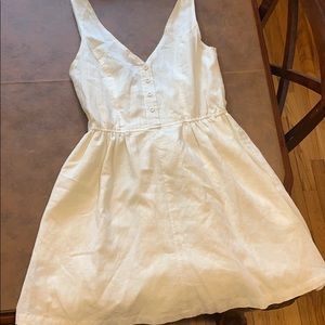 Off White Mini Skater Dress